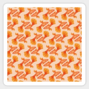 Golden Fish Pattern Sticker